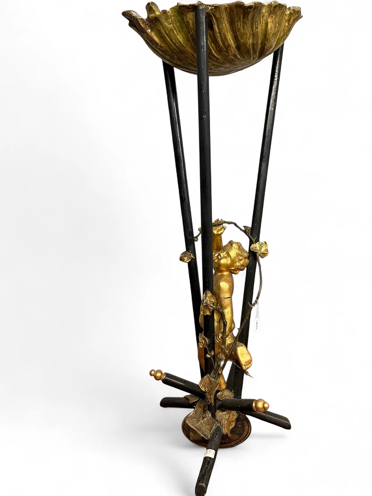 Gueridon with golden cherub, 19th century 12