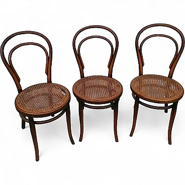 7 Sedie Marche Gebrüder Thonet e Wackerlin & C. modello n.18 '800