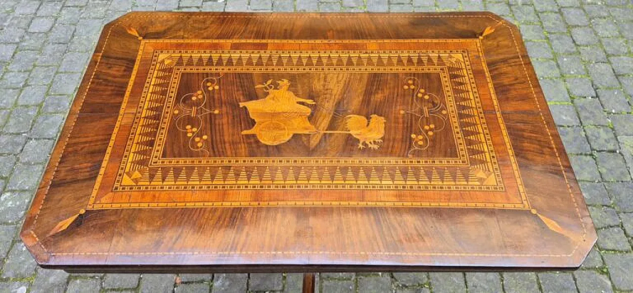 Rolo rectangular coffee table with Mercury inlay, 19th century 8