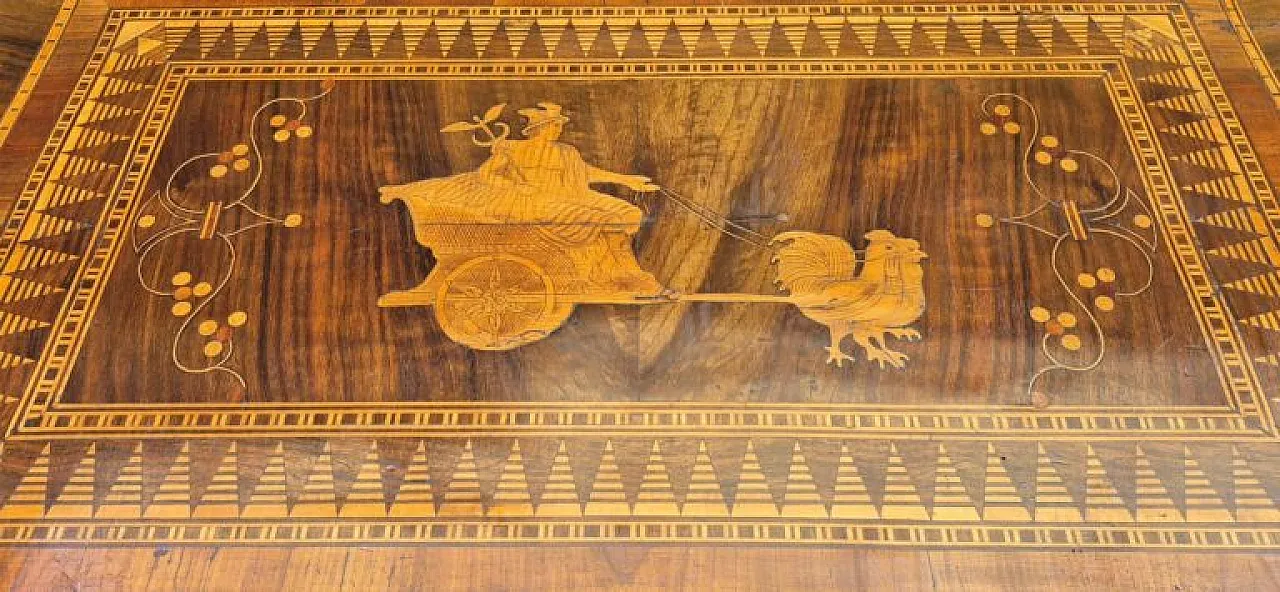 Rolo rectangular coffee table with Mercury inlay, 19th century 9