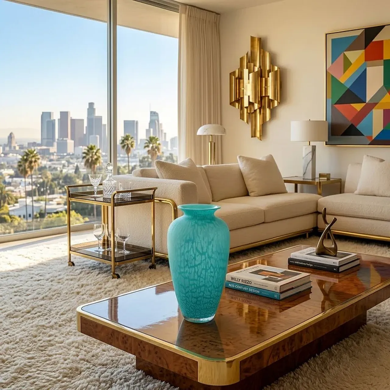 Vaso fatto a mano da VAM in vetro di Murano, anni '70 2