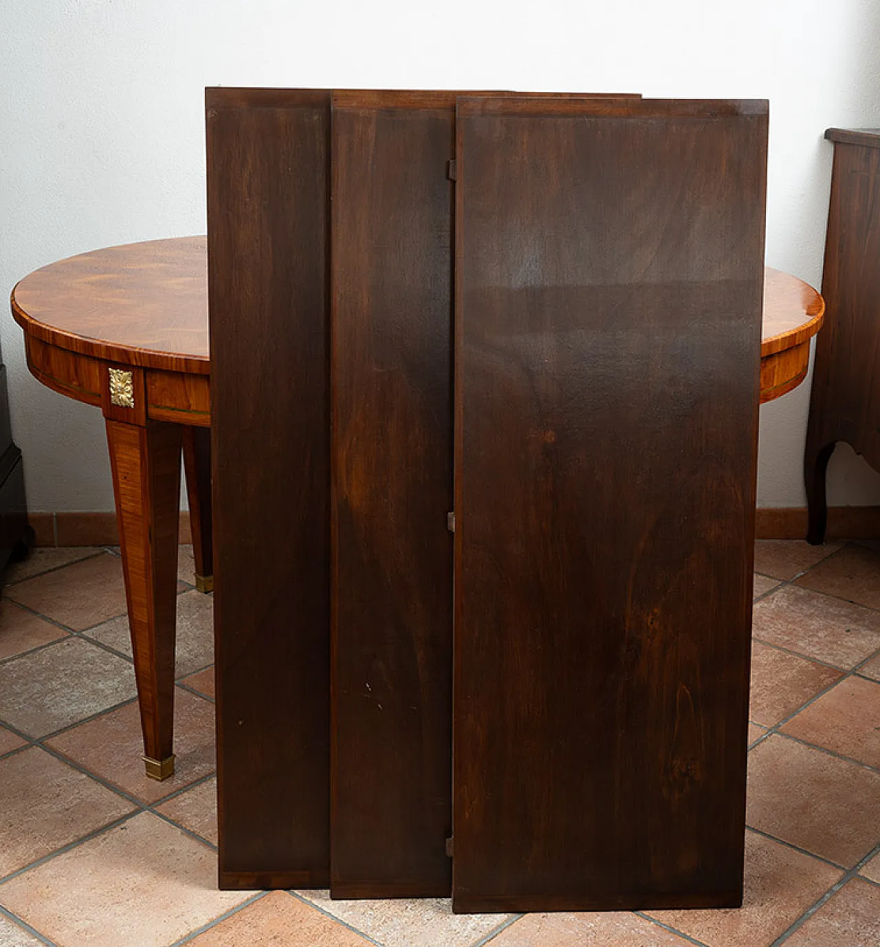 Napoleon III extendable table in precious exotic wood, 19th century 2