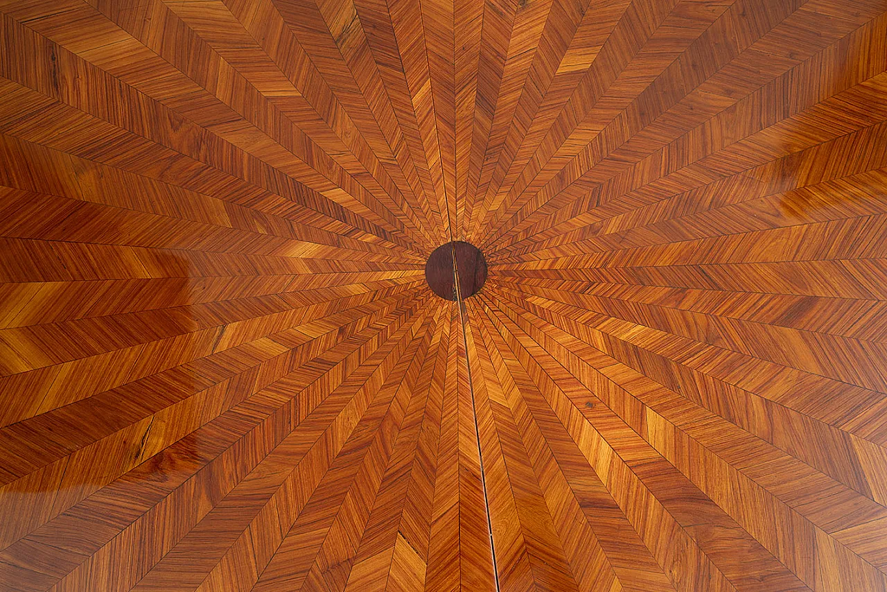 Napoleon III extendable table in precious exotic wood, 19th century 4