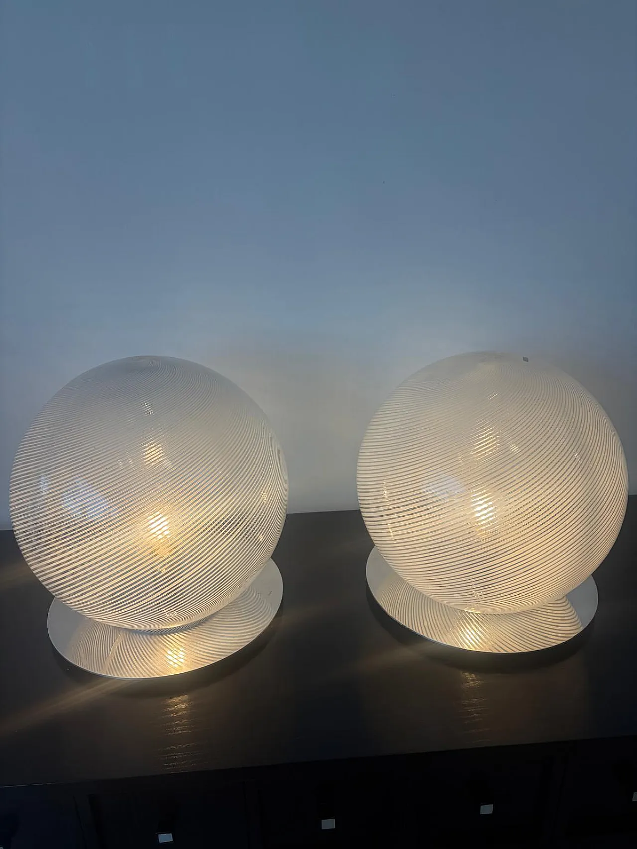 Coppia di lampade Venini, anni '70 11