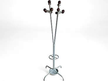 Industrial coat rack with umbrella stand, 1960s