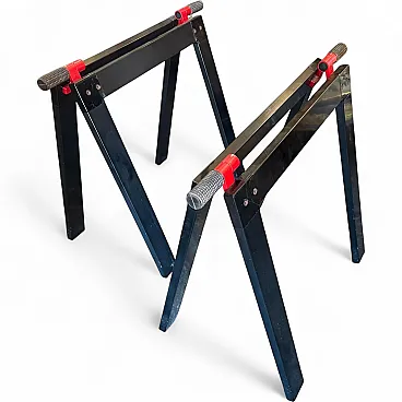 Pair of easels for Gaetano Table by Gae Aulenti for Zanotta, 1970s