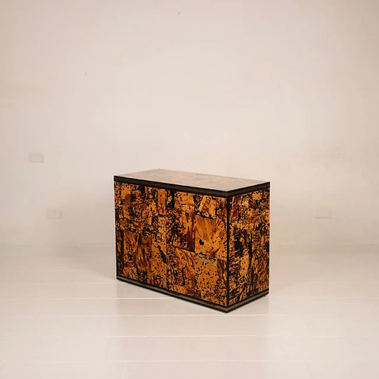 Tortoiseshell cabinet by Roberto Jodice for Ottini Milano, 1970s 4