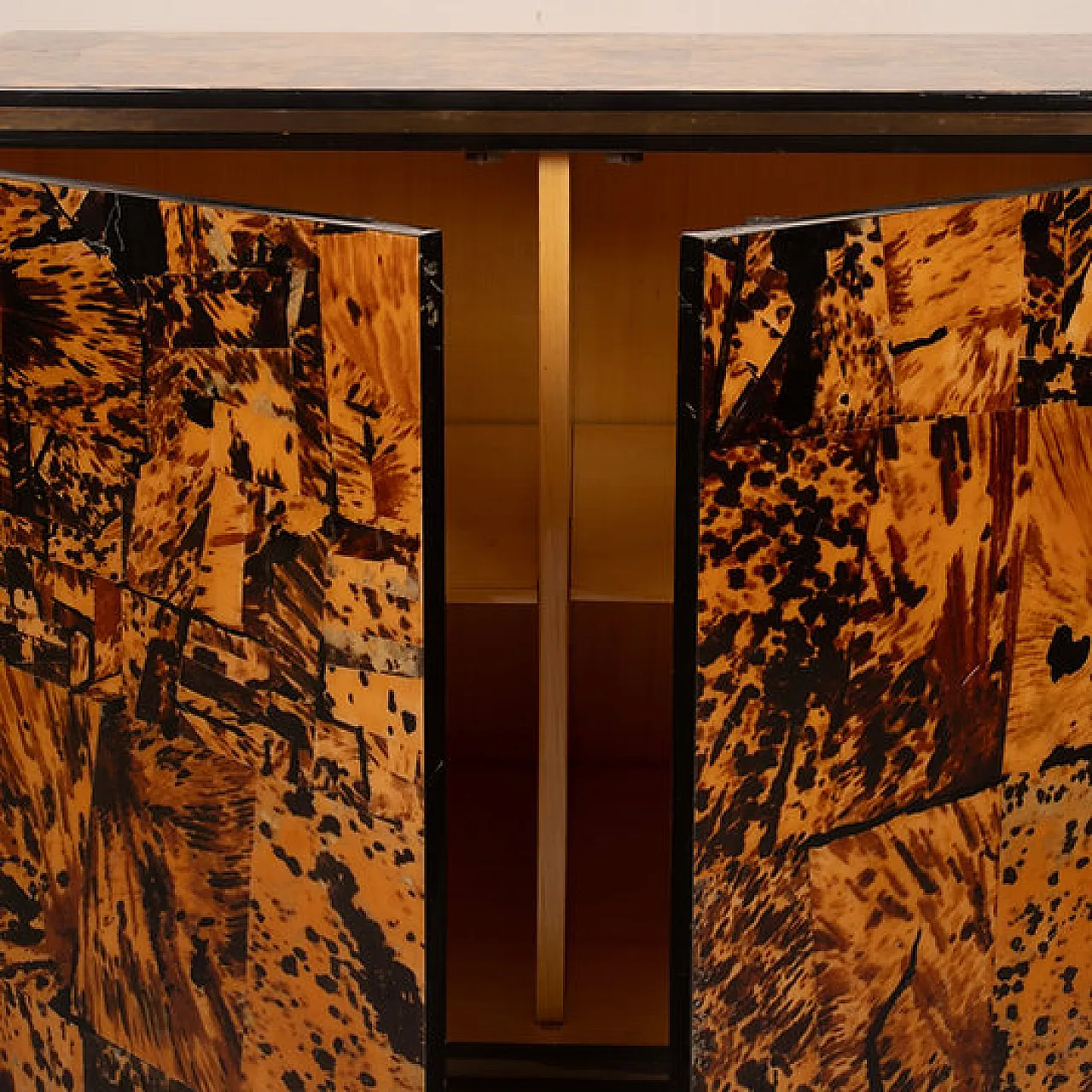 Tortoiseshell cabinet by Roberto Jodice for Ottini Milano, 1970s 9