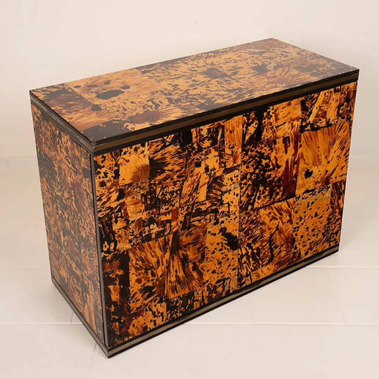 Tortoiseshell cabinet by Roberto Jodice for Ottini Milano, 1970s 14