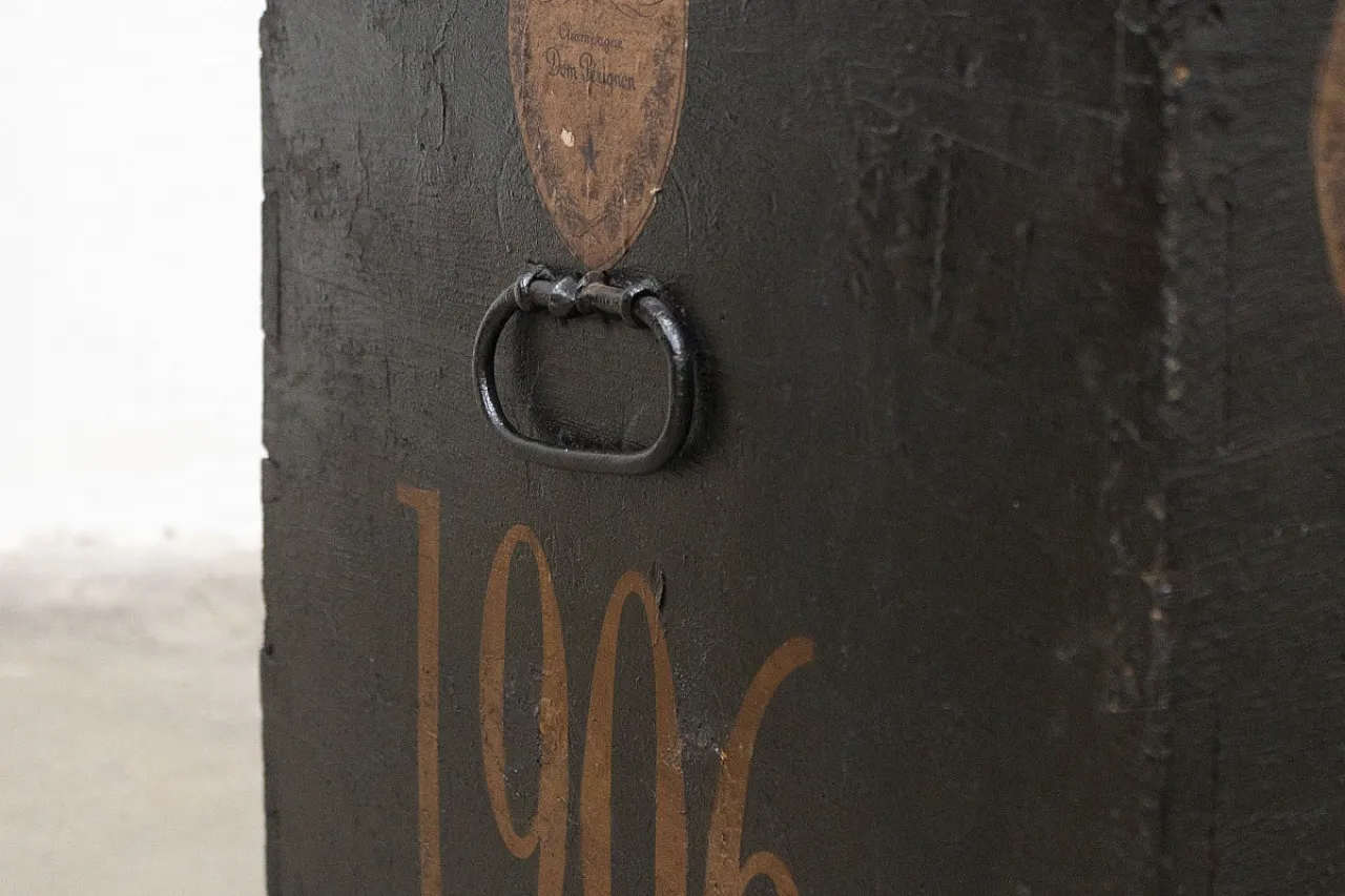 Decorated fir wood trunk Champagne Dom Perignon, late 19th century 8