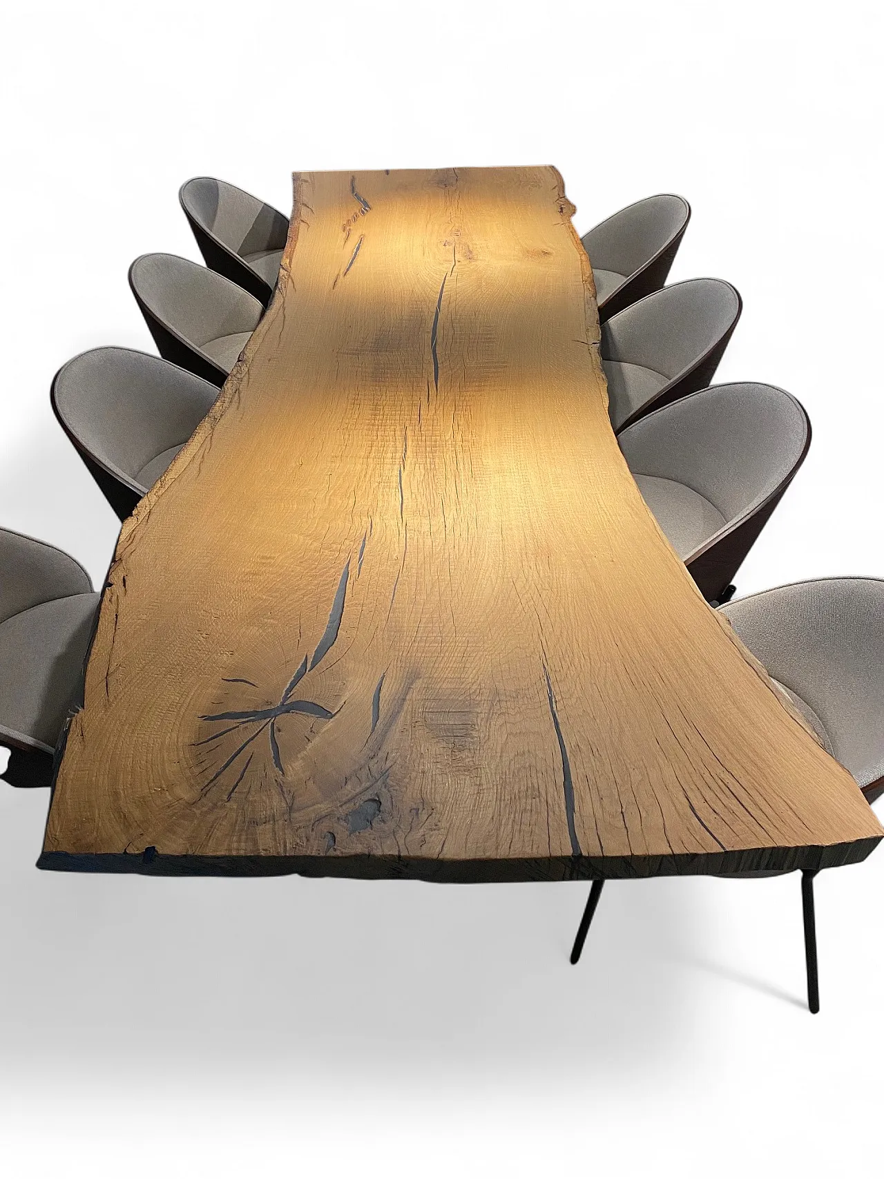 Tavolo da pranzo in legno Live Edge, 2000 7