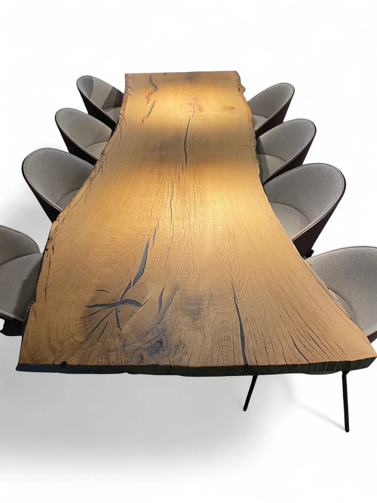 Tavolo da pranzo in legno Live Edge, 2000 8