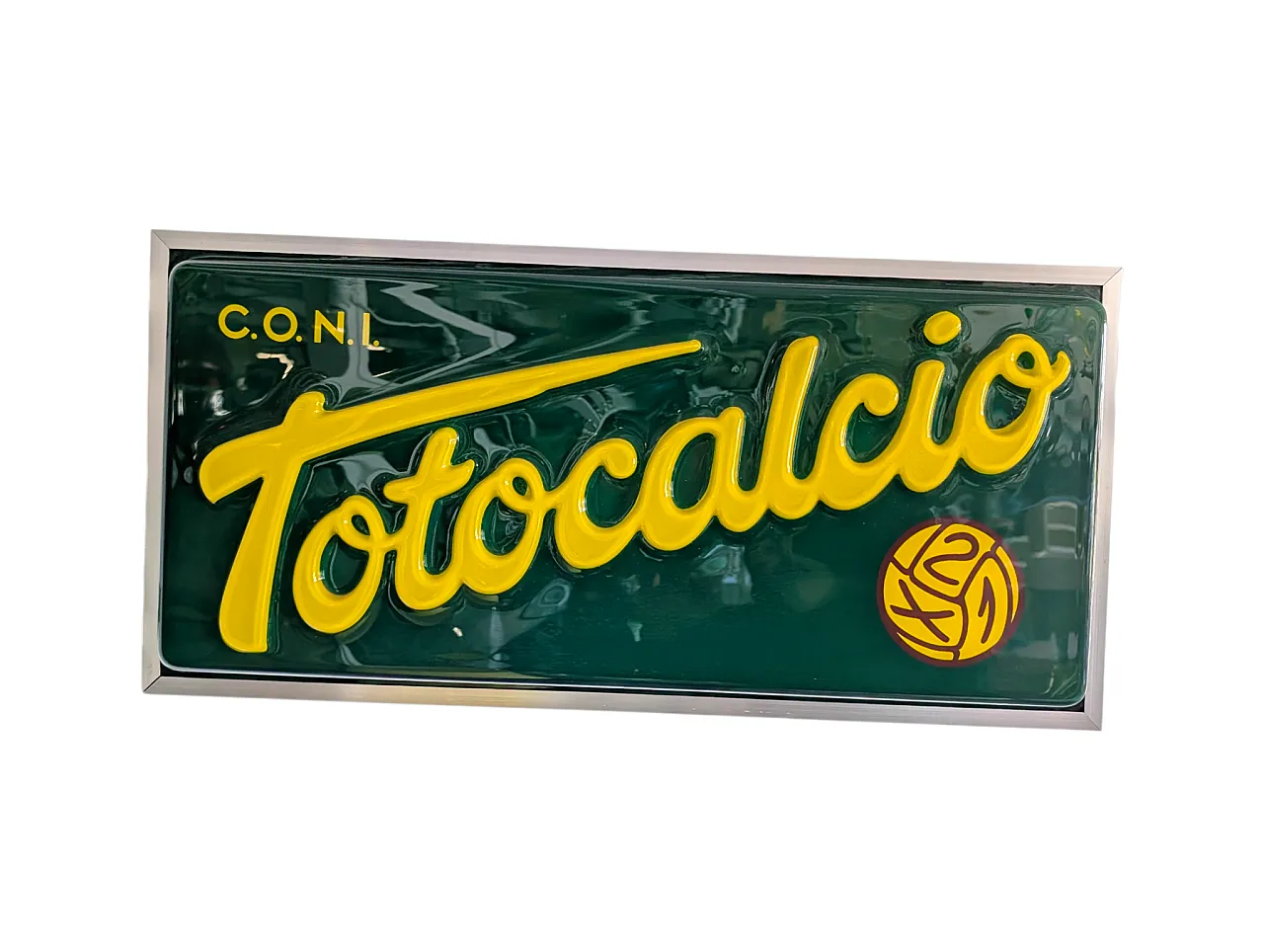 Vintage Totocalcio luminous sign, 1980s 1