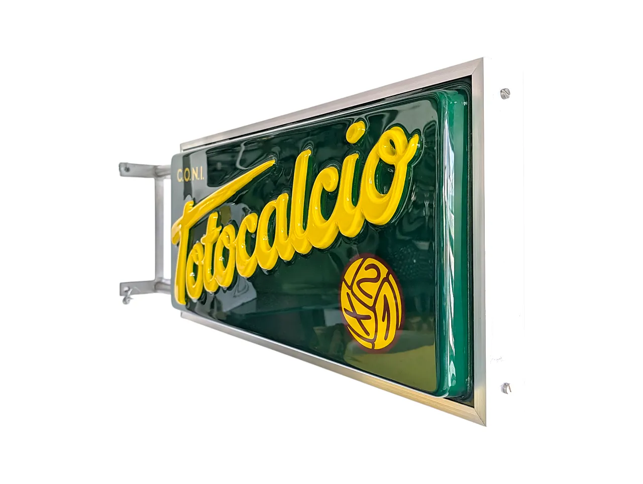 Vintage Totocalcio luminous sign, 1980s 2