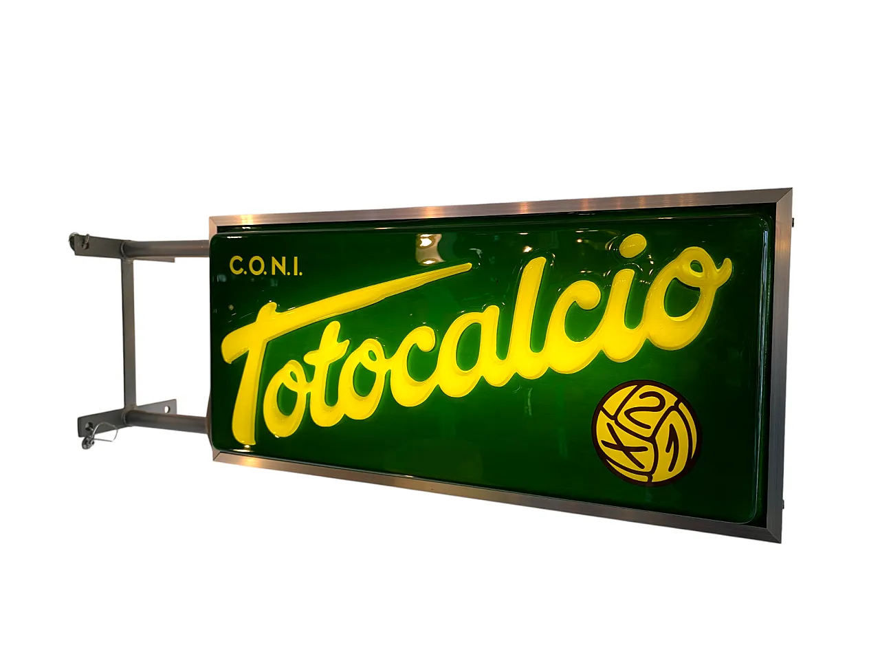 Vintage Totocalcio luminous sign, 1980s 6