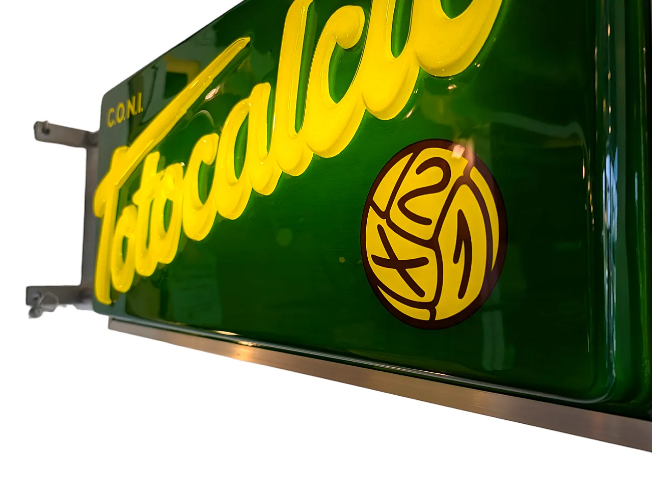 Vintage Totocalcio luminous sign, 1980s 7