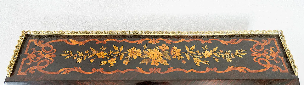 Napoleon III flap in precious exotic woods, 19th century 4