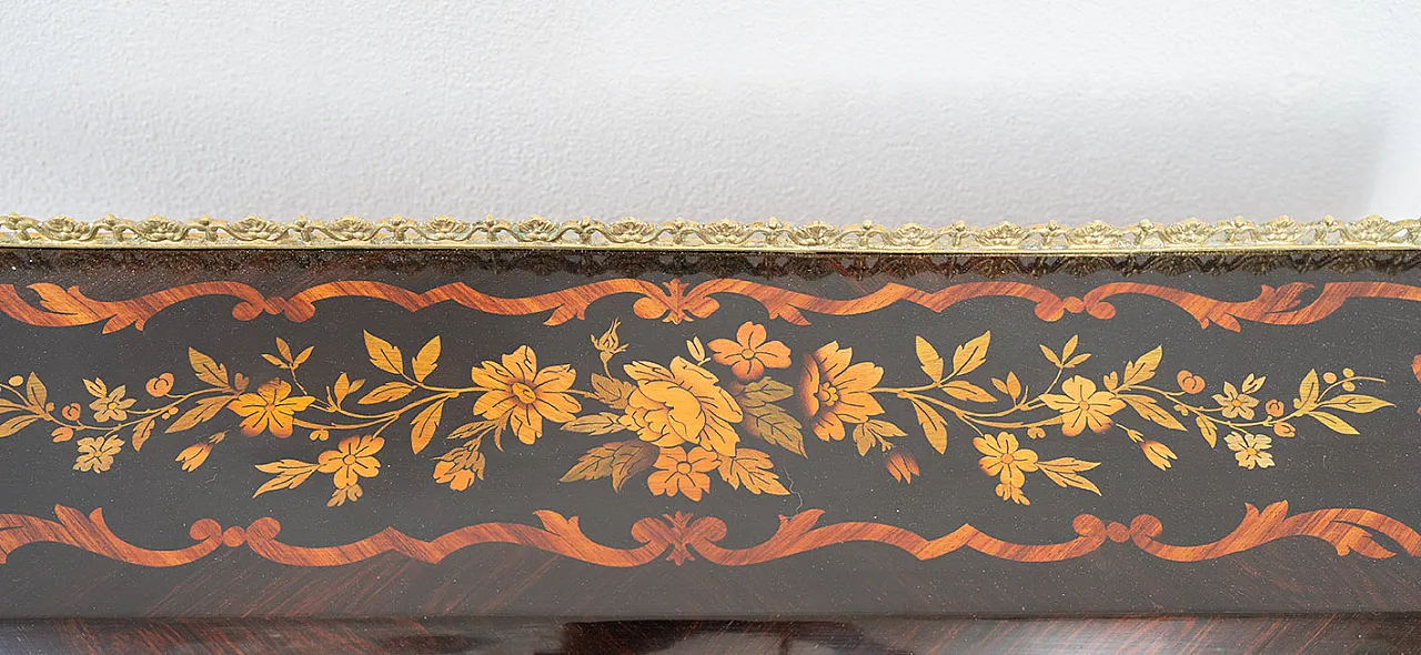 Napoleon III flap in precious exotic woods, 19th century 5