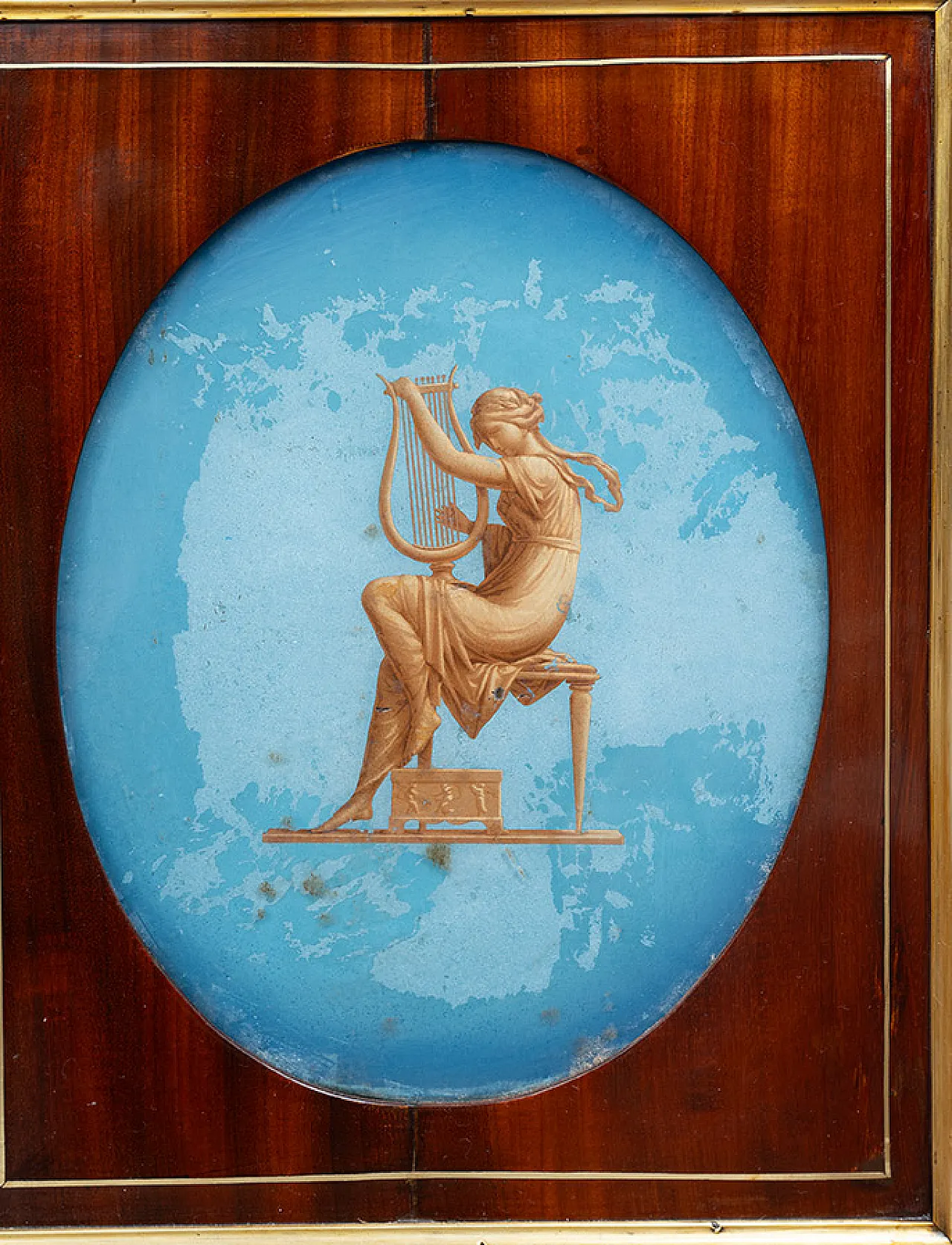 Mahogany feather secretaire with inserts, 19th century 5