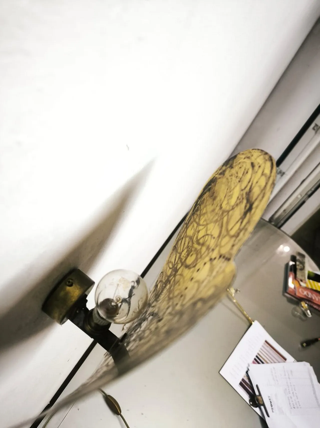 Heart-shaped wall lamp in brass, 1960s 15