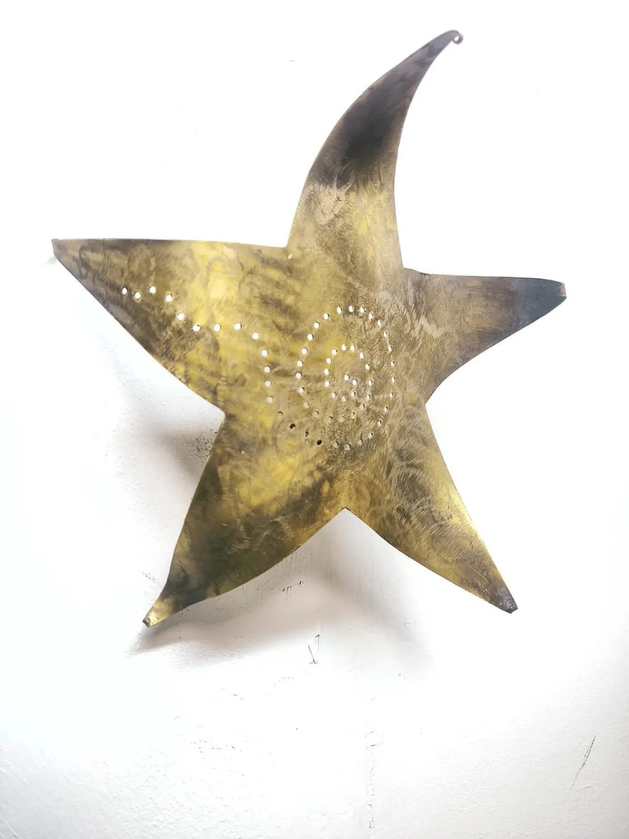 Star wall light in brass, 1960s 4