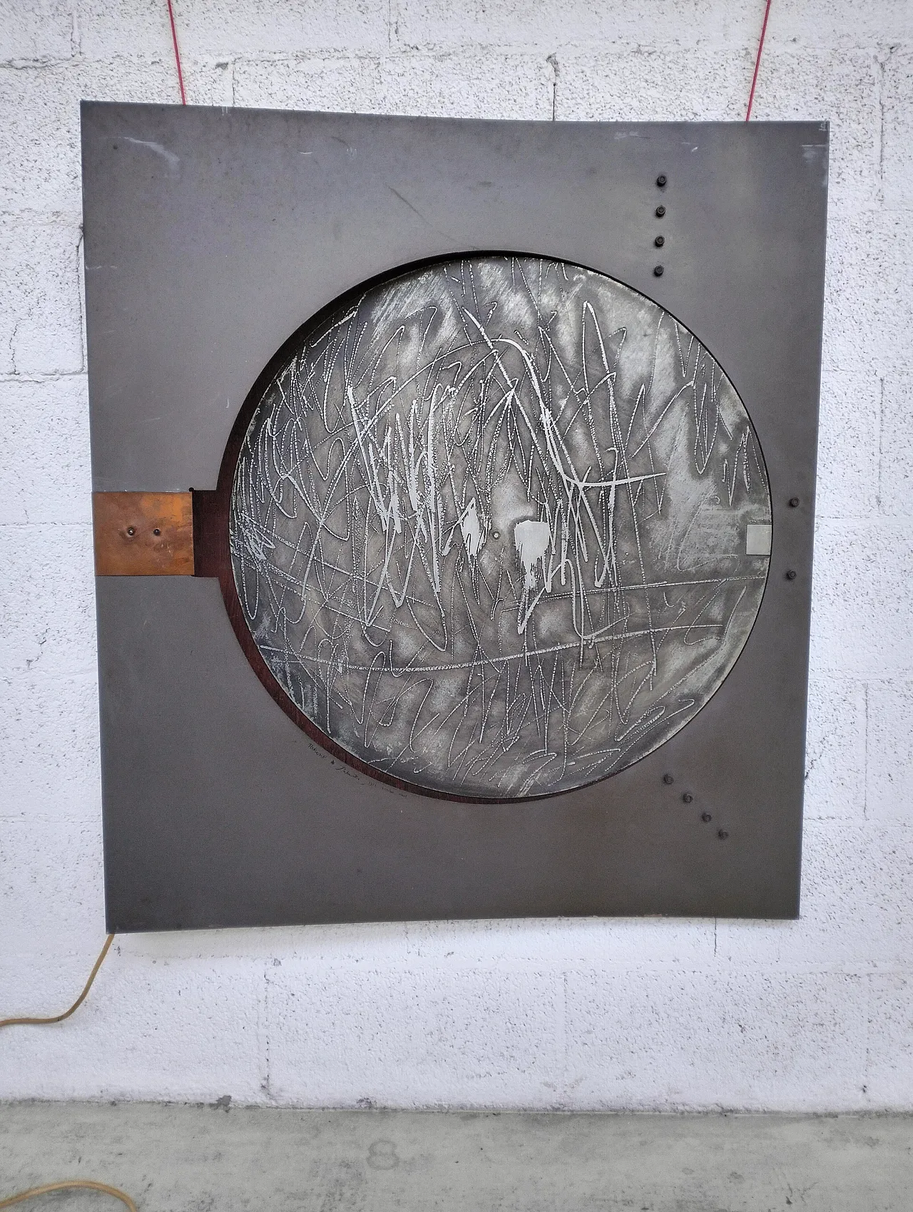 Pannello da parete luminoso di Nerone e Patuzzi Gruppo NP2 anni '70 1