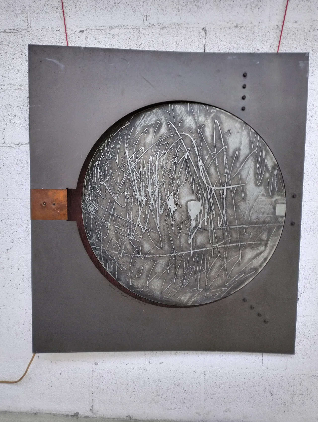 Pannello da parete luminoso di Nerone e Patuzzi Gruppo NP2 anni '70 2