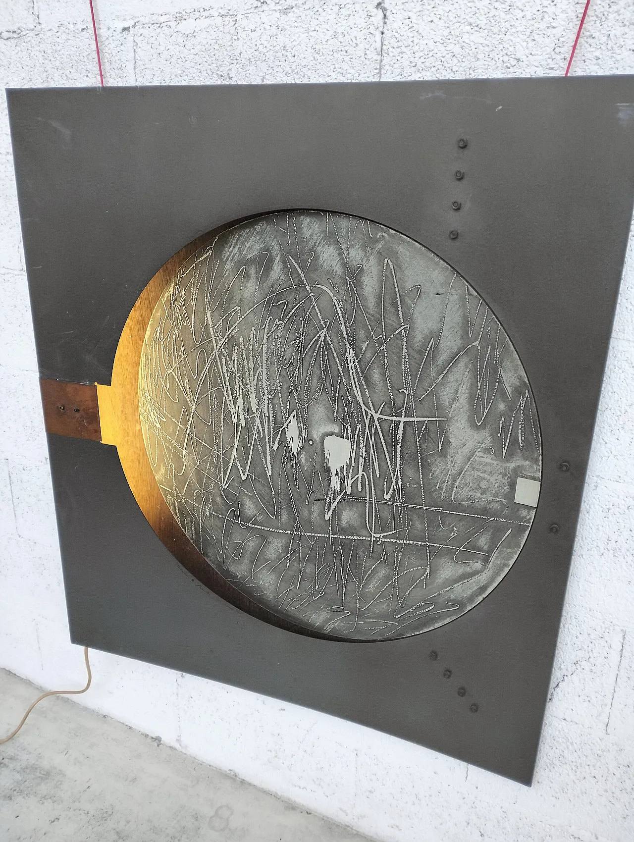 Pannello da parete luminoso di Nerone e Patuzzi Gruppo NP2 anni '70 7