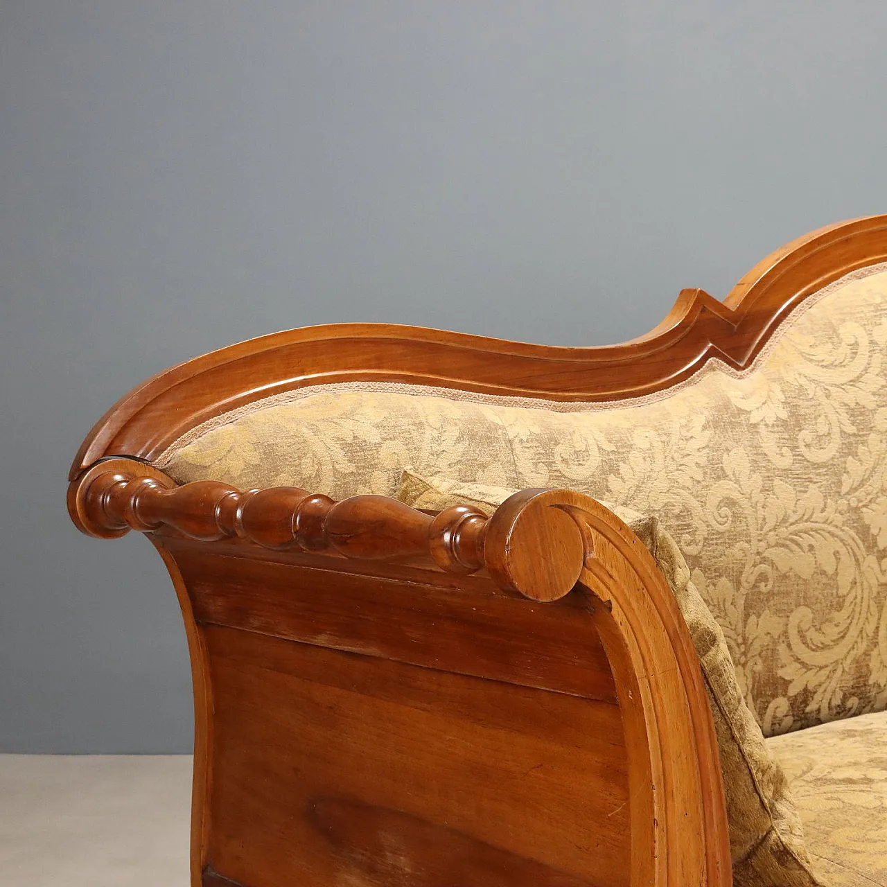 Divano in legno di noce, '800 4