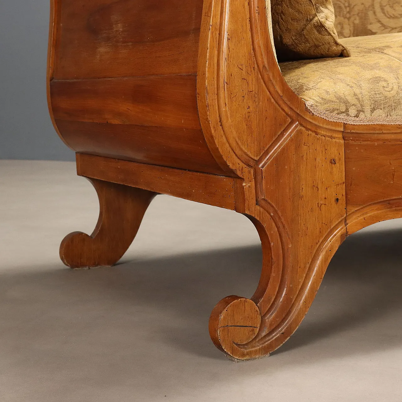 Divano in legno di noce, '800 8