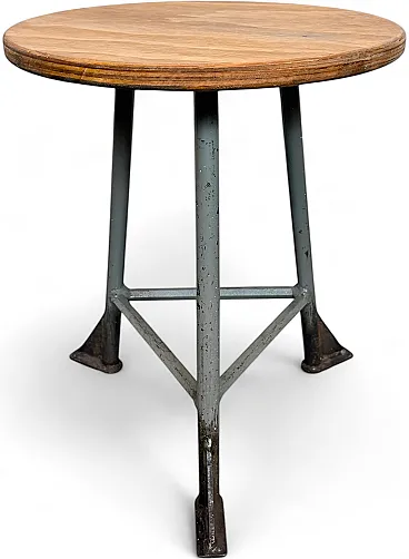 Grey Industrial Workshop Stool, 1960s