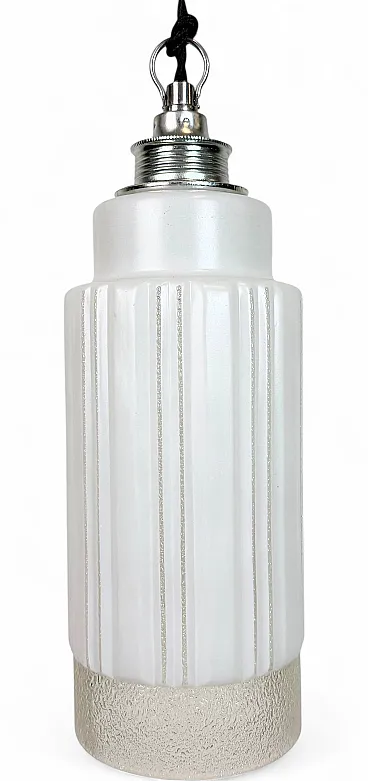 Vintage Glass Ceiling Light, 1970s