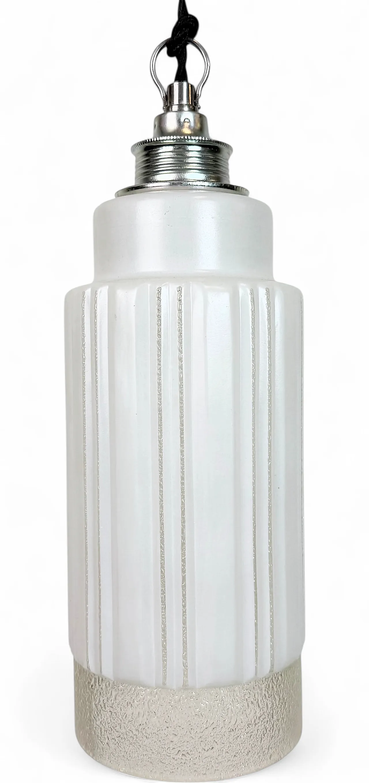 Lampada da soffitto vintage in vetro, anni '70 16