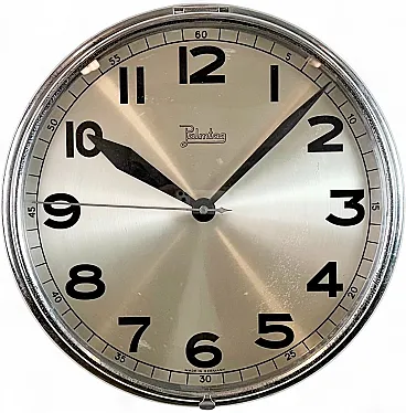 Vintage German Electric Wall Clock from Palmtag, 1960s