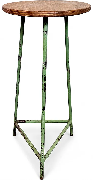 Green Industrial Workshop Stool, 1960s