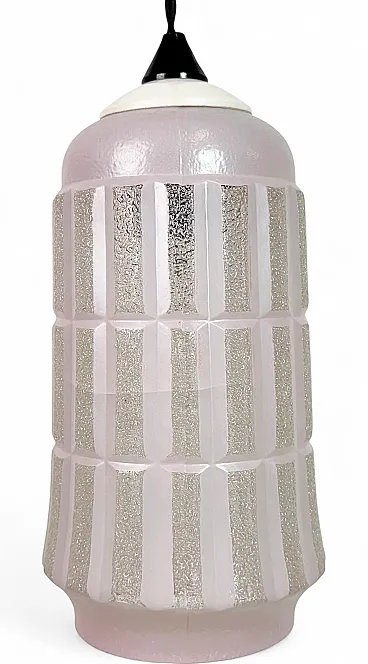 Vintage Glass Ceiling Light, 1970s