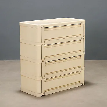 Plastic sectional furniture with five drawers, 20th century