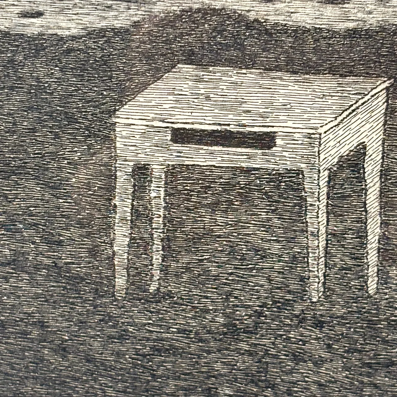Engraving by Giuseppe Viviani Cabin Sul Mare, 1956 6