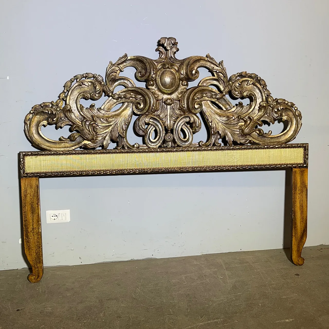 Testata Letto matrimoniale mecca argento Barocco, primi '900 1