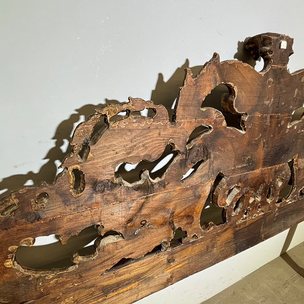 Testata Letto matrimoniale mecca argento Barocco, primi '900 2