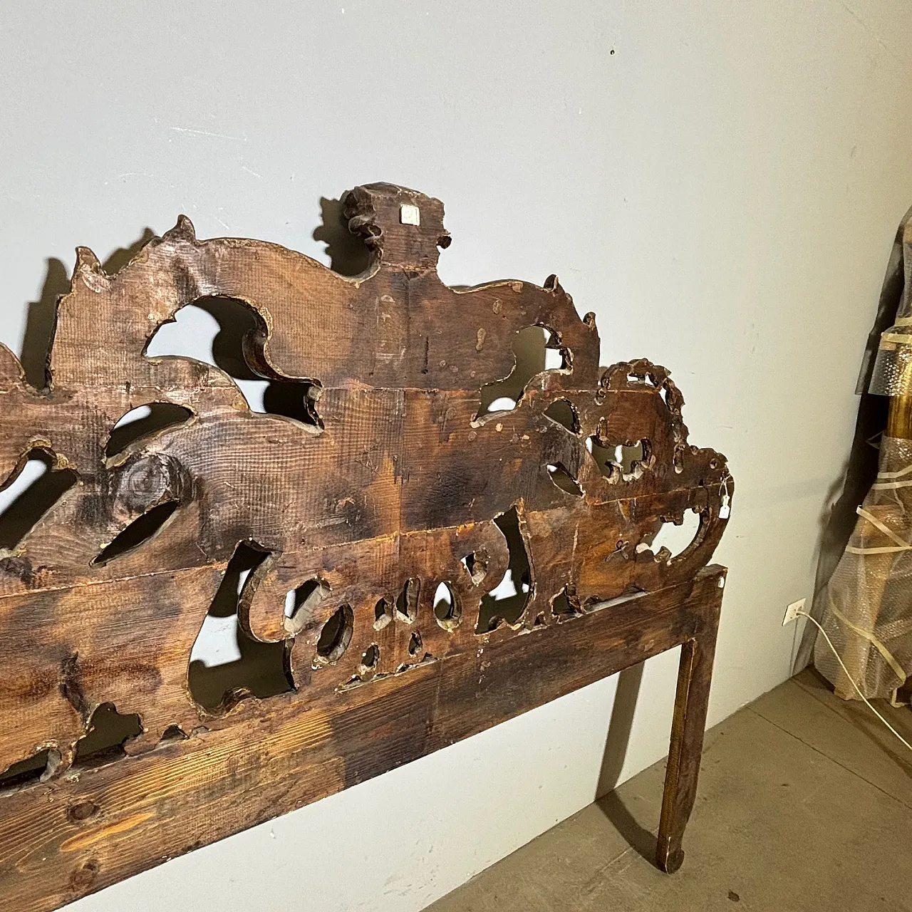 Testata Letto matrimoniale mecca argento Barocco, primi '900 3