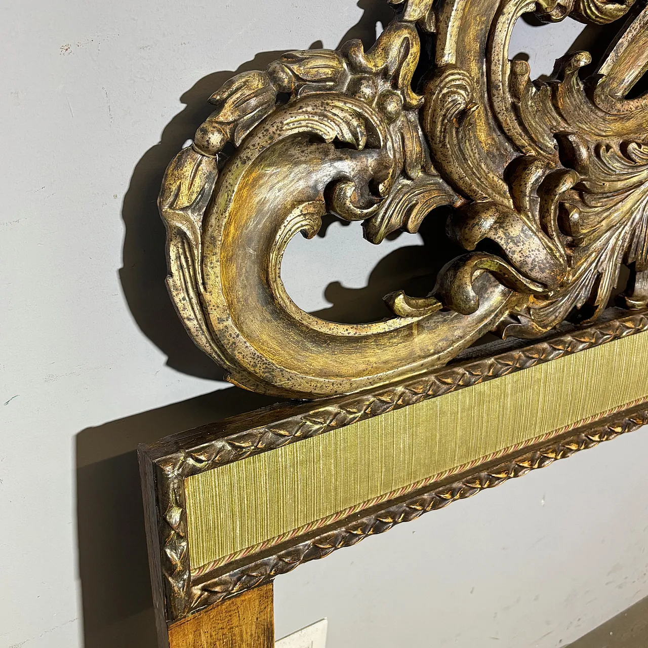 Testata Letto matrimoniale mecca argento Barocco, primi '900 4