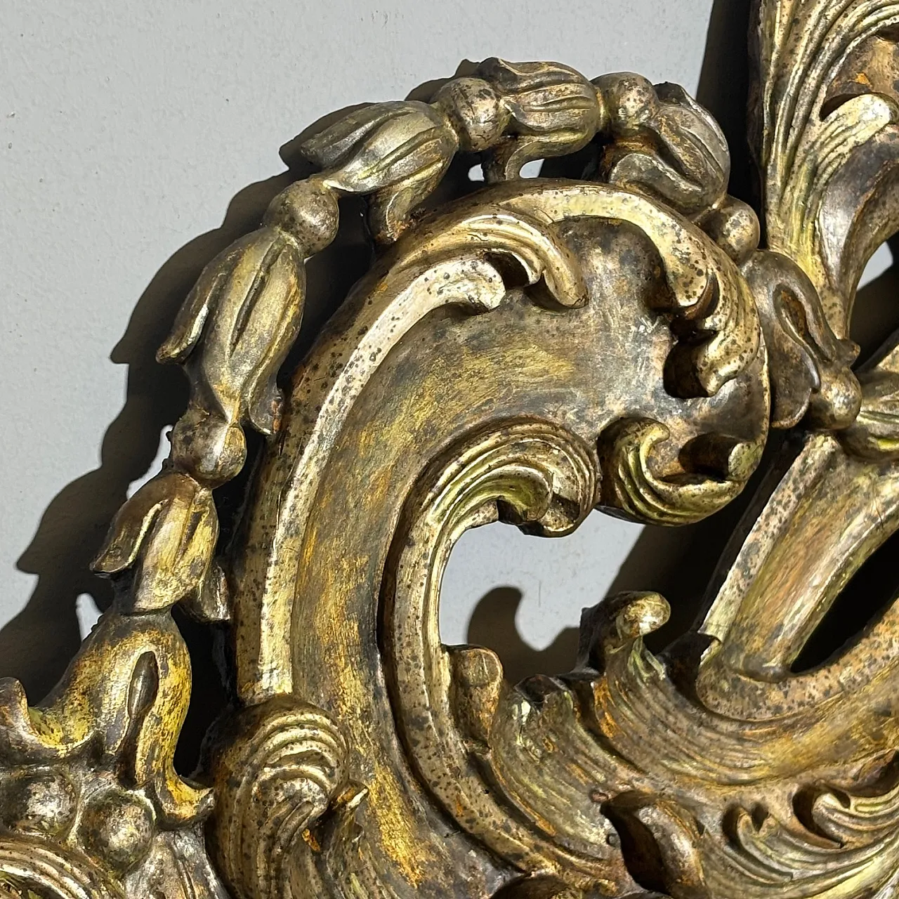 Testata Letto matrimoniale mecca argento Barocco, primi '900 6