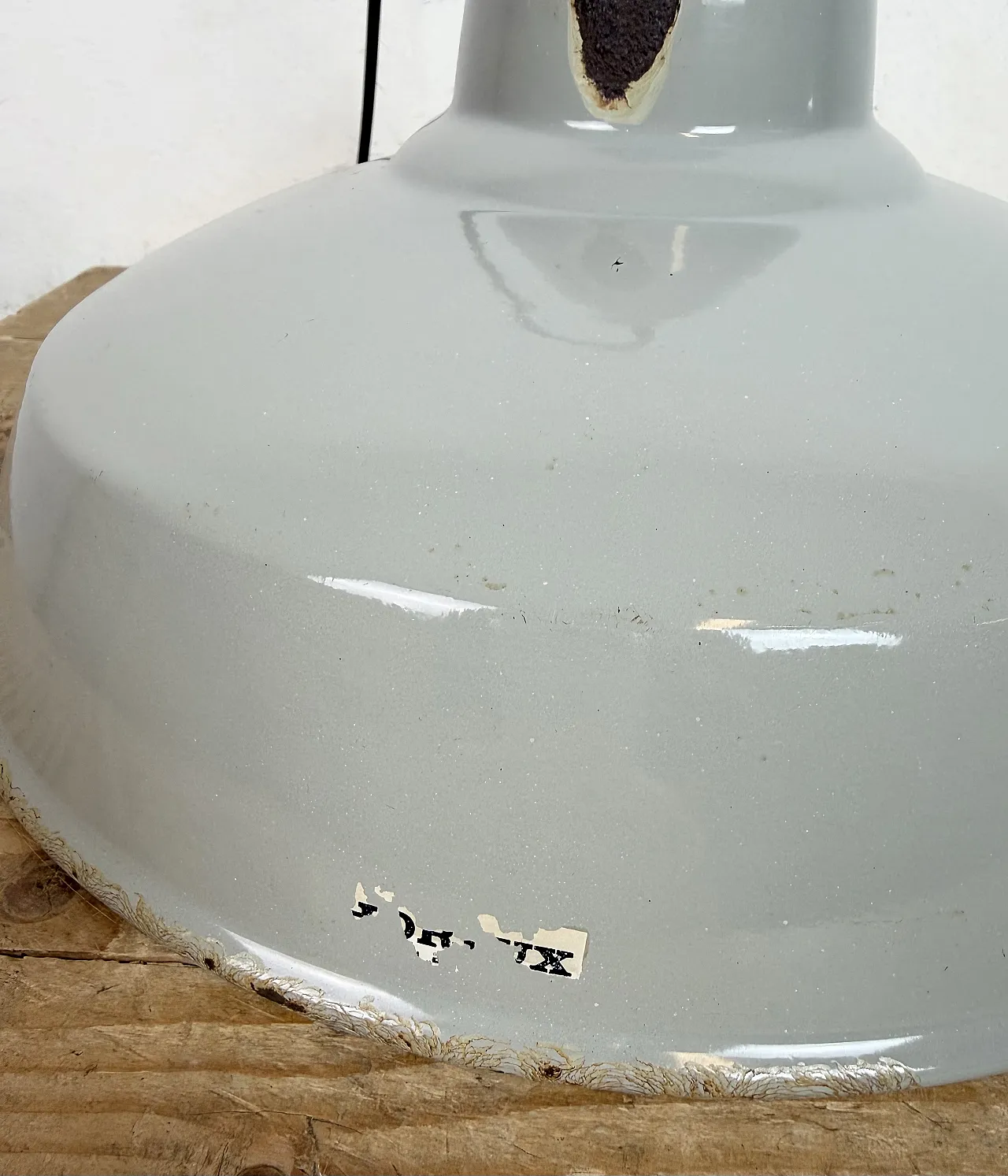 Industrial Grey Enamel Factory Pendant Lamp from Thorlux, 1960s 16