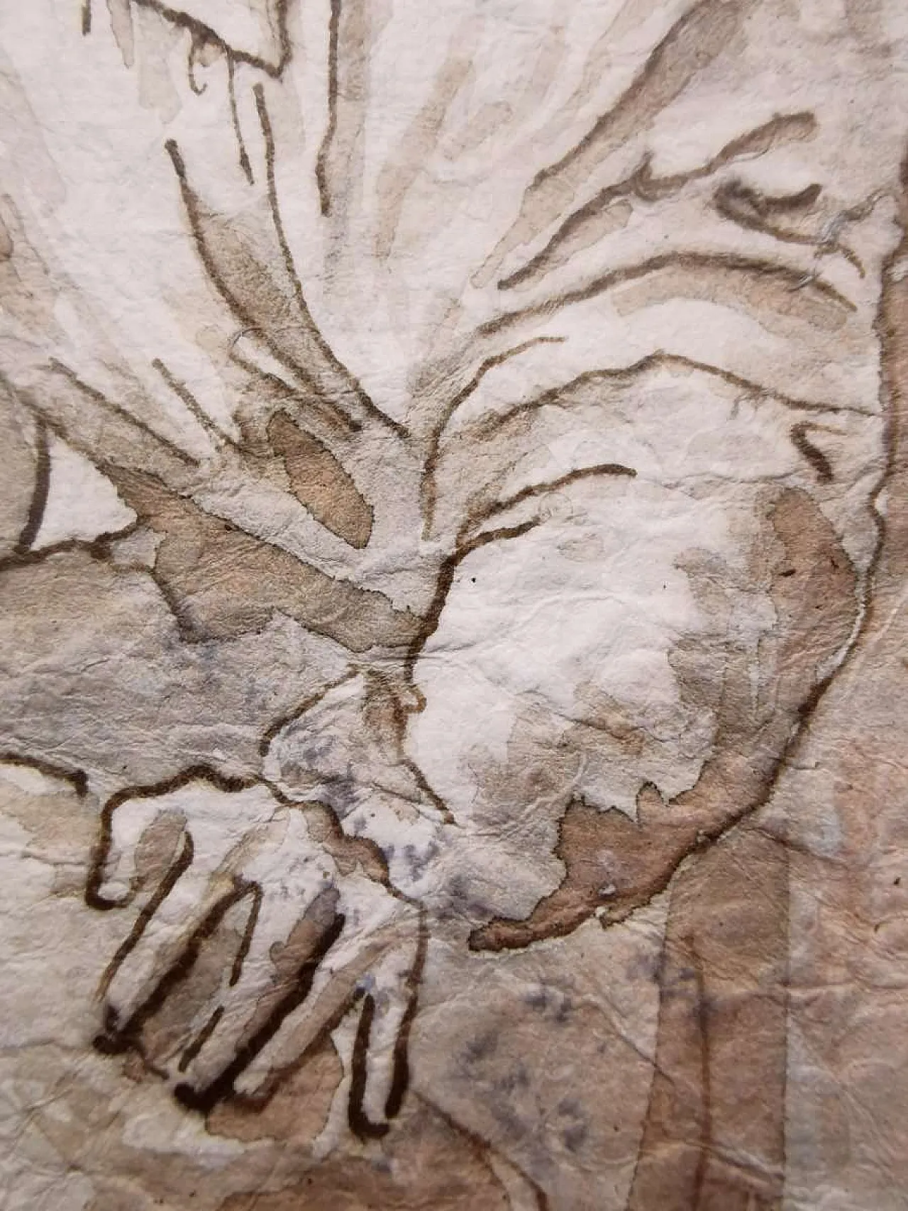 Giovanni Battista Trotti, Disegno manierista a inchiostro bruno, XVI secolo 3