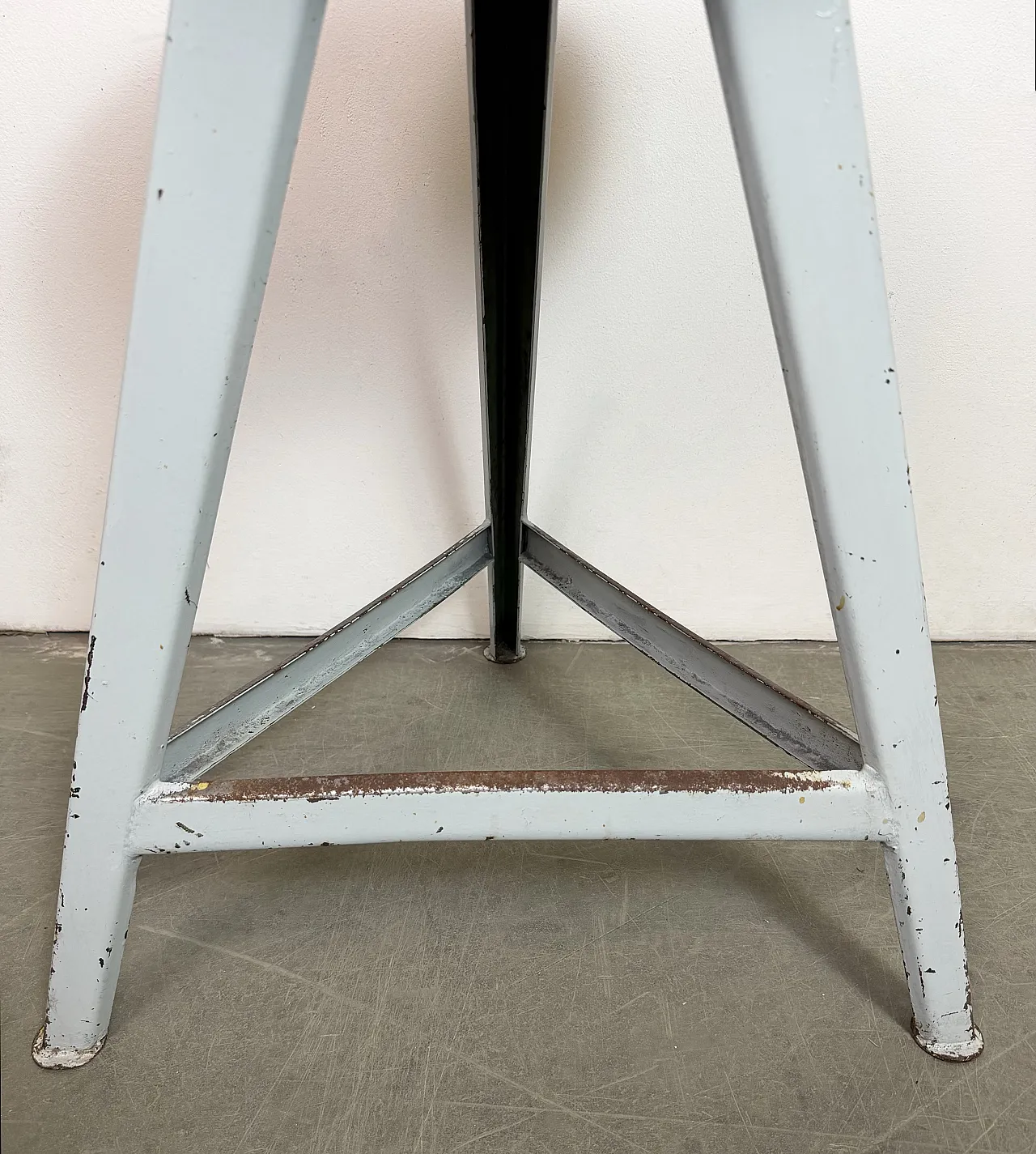 Grey Industrial Workshop Stool, 1960s 13