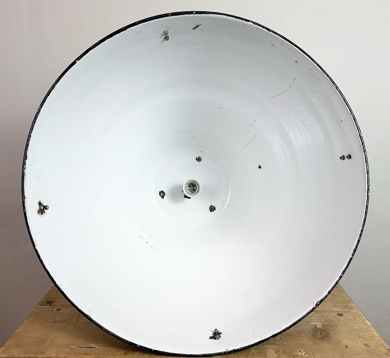 Large Black Industrial Factory Pendant Lamp from Elektrosvit, 1960s 19