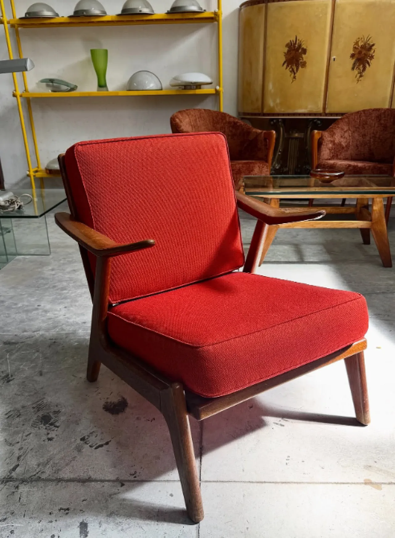 Poltrona lounge di H. Brockmann Petersen per Komfort, anni ’60 1