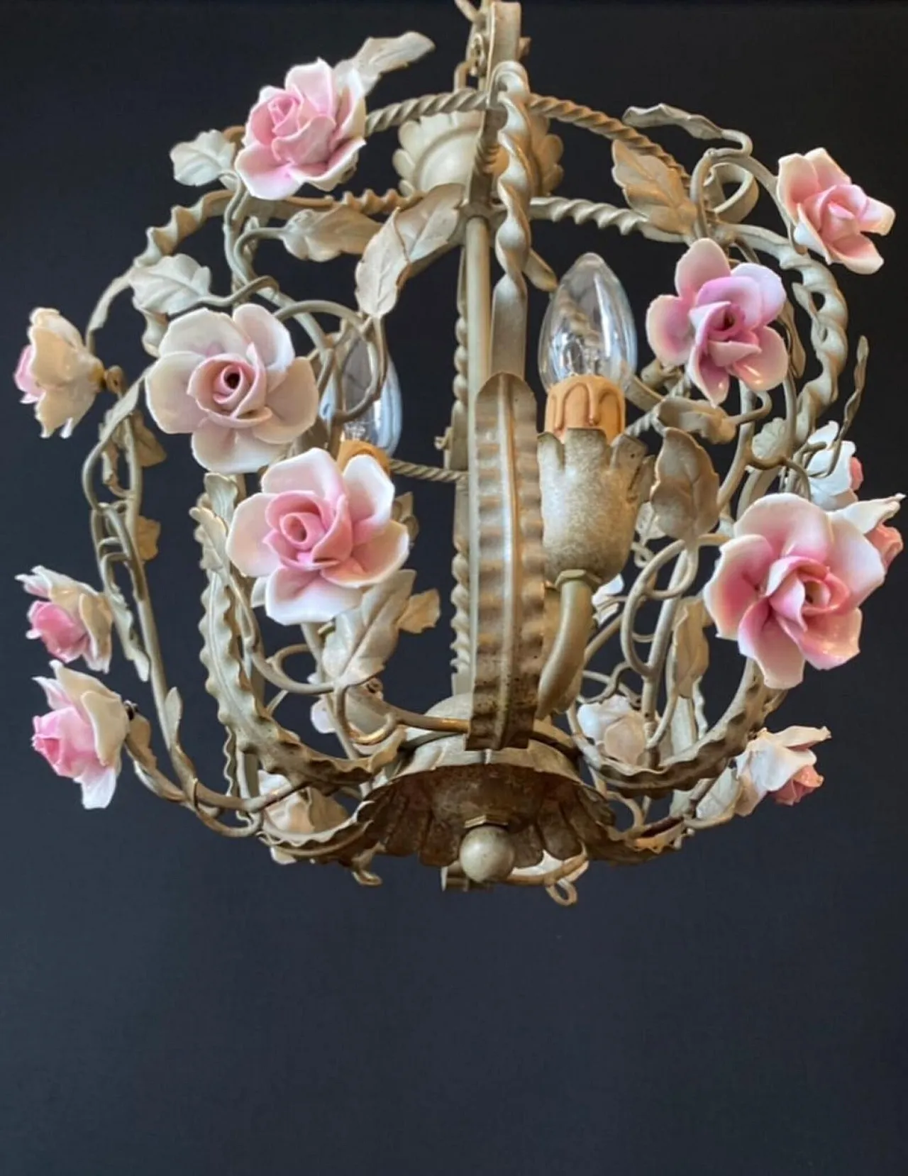Lampadario a forma di gabbia per uccelli, '900 9