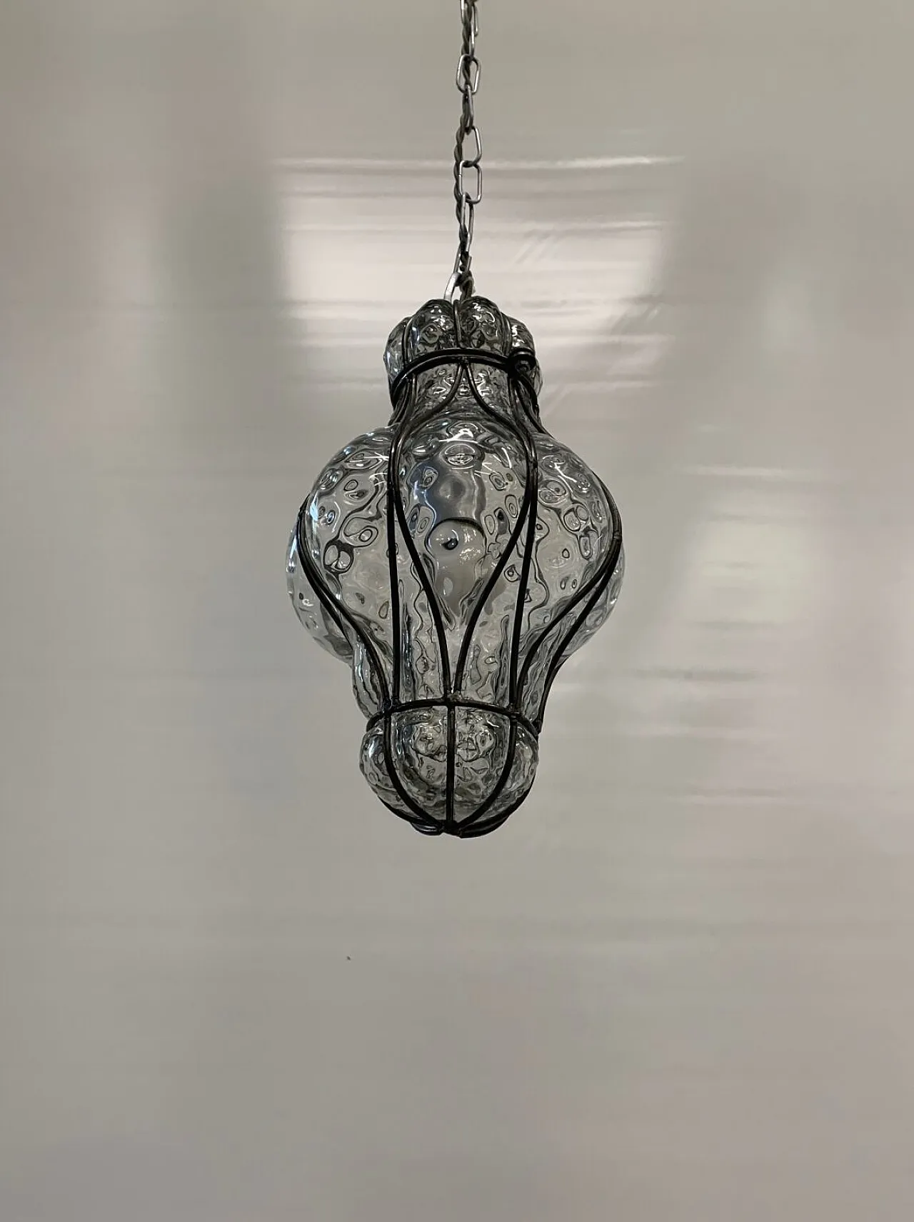 Lampadario lanterna di Murano, anni '70 4